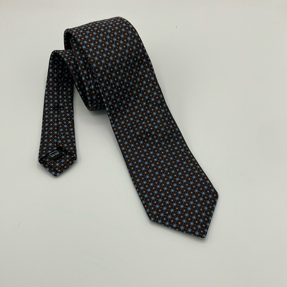Current Ike Behar New York Geometric Print Silk Tie